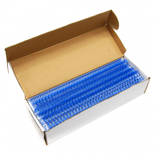Пружины металлические, А4, 12,7мм (1/2"), синие, 100 шт. в упаковке